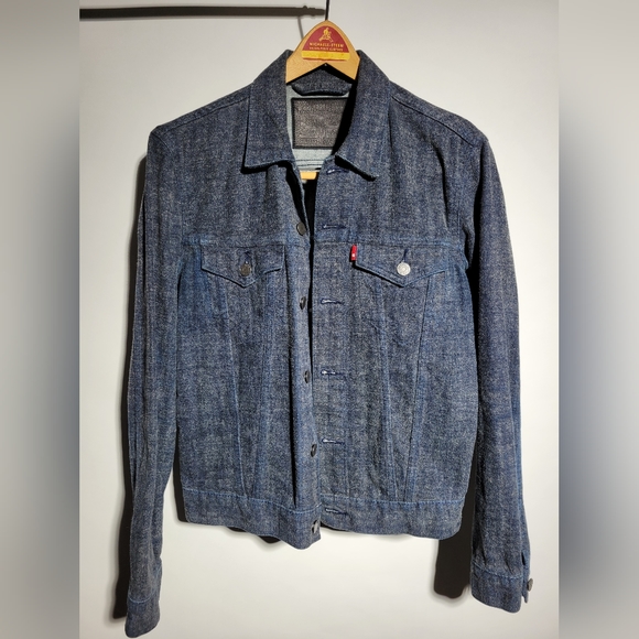 Levi's slim denim trucker jacket dark blue - Picture 2 of 7